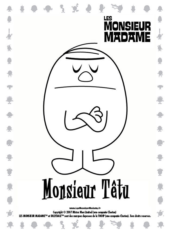 coloriage monsieur tetu
